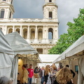 A contemporary art market in front of St Sulpice